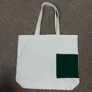Canvas Tote Bag with Front Pocket
